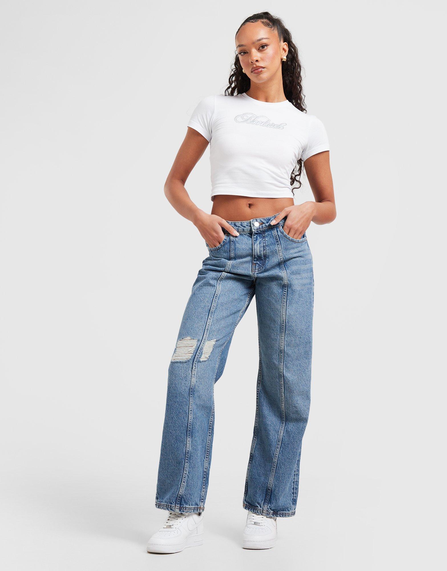 Hoodrich Jean Logo Applique Femme