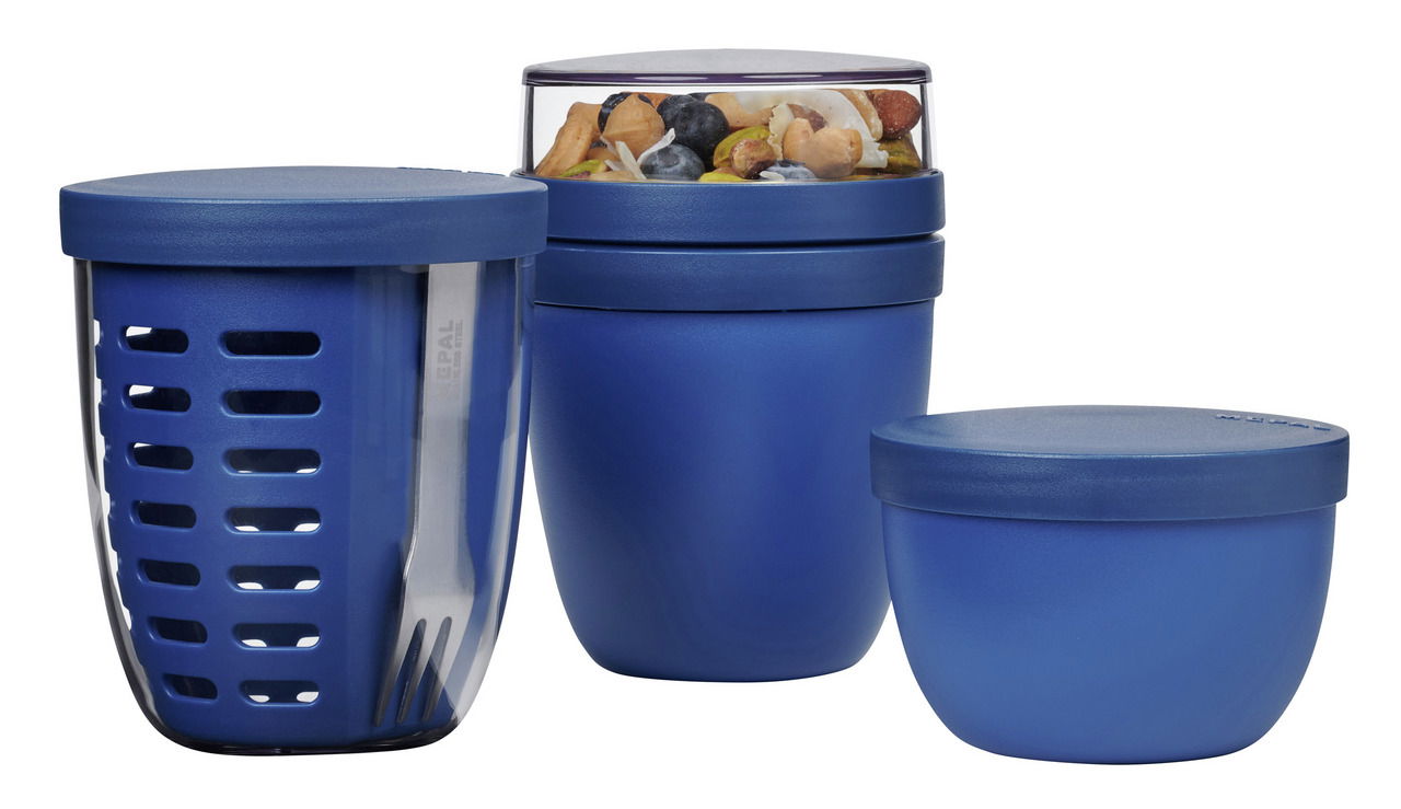 Mepal Snackpot-Set 3-tlg. blue RANGE Vivid Blue