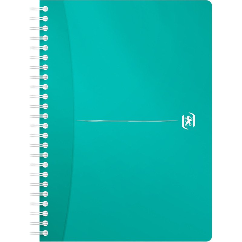 Cahier spirale Oxford My Colour A5 14,8 X 21 cm - blanc ligné- 180 pages