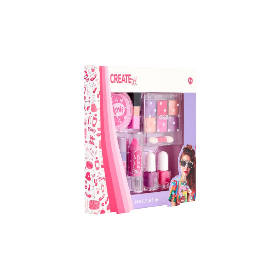 Create It! make-up set - roze/turquoise