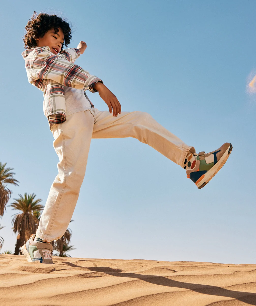 pantalon slouchy garçon sans teinture écru