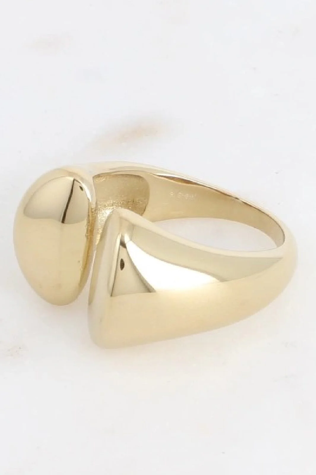 Mellow Moon Colton ring round BS1817J0500 forgyldt