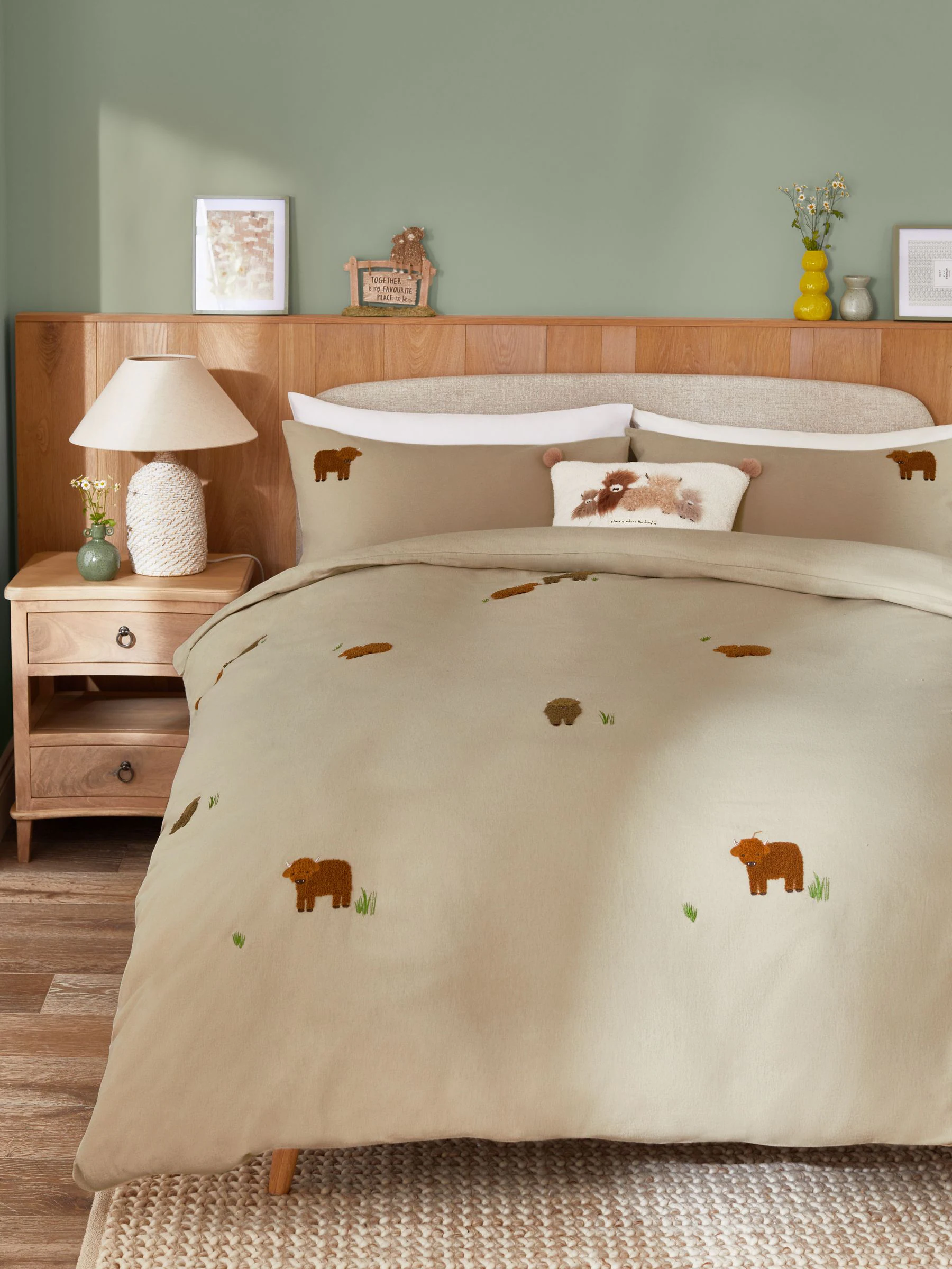 Tufted Hamish Supersoft 100% Brushed Cotton Duvet Cover and Pillowcase Set