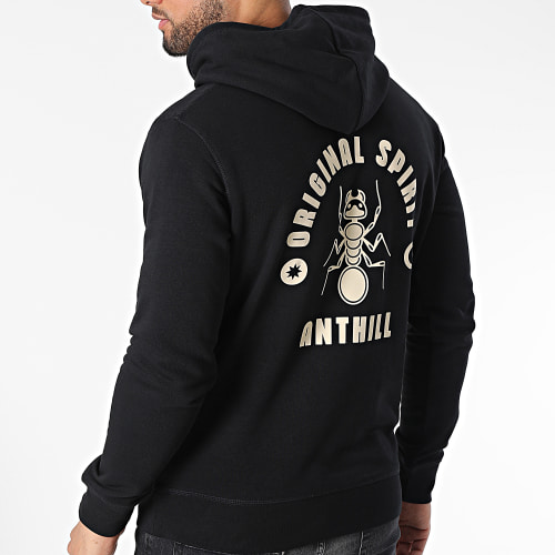 Sweat Capuche Original Spirit Noir Beige