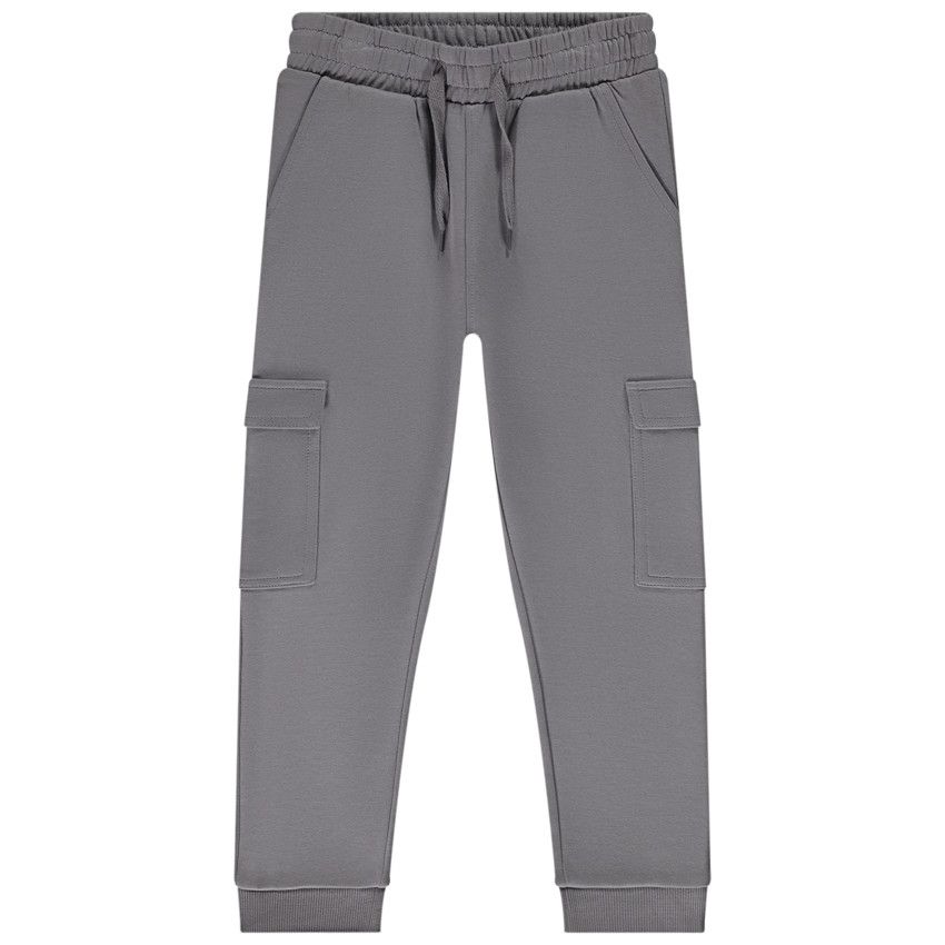 Jogging uni esprit cargo pour fille - Gris chiné