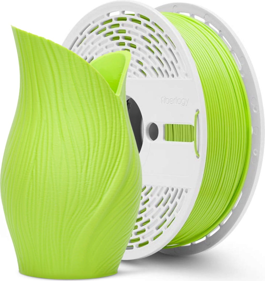 Fiberlogy  Matte PET-G Light Green, 1,75 mm / 850 g    Langlebiges PET-G Filament mit mattem Finish