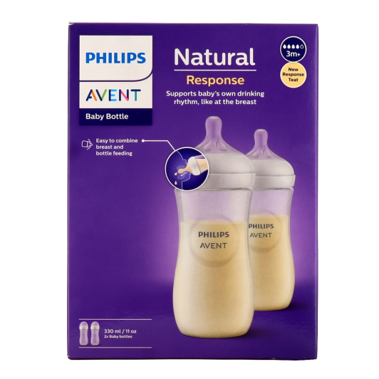 Avent Biberon plastique Natural Response - Succion naturelle