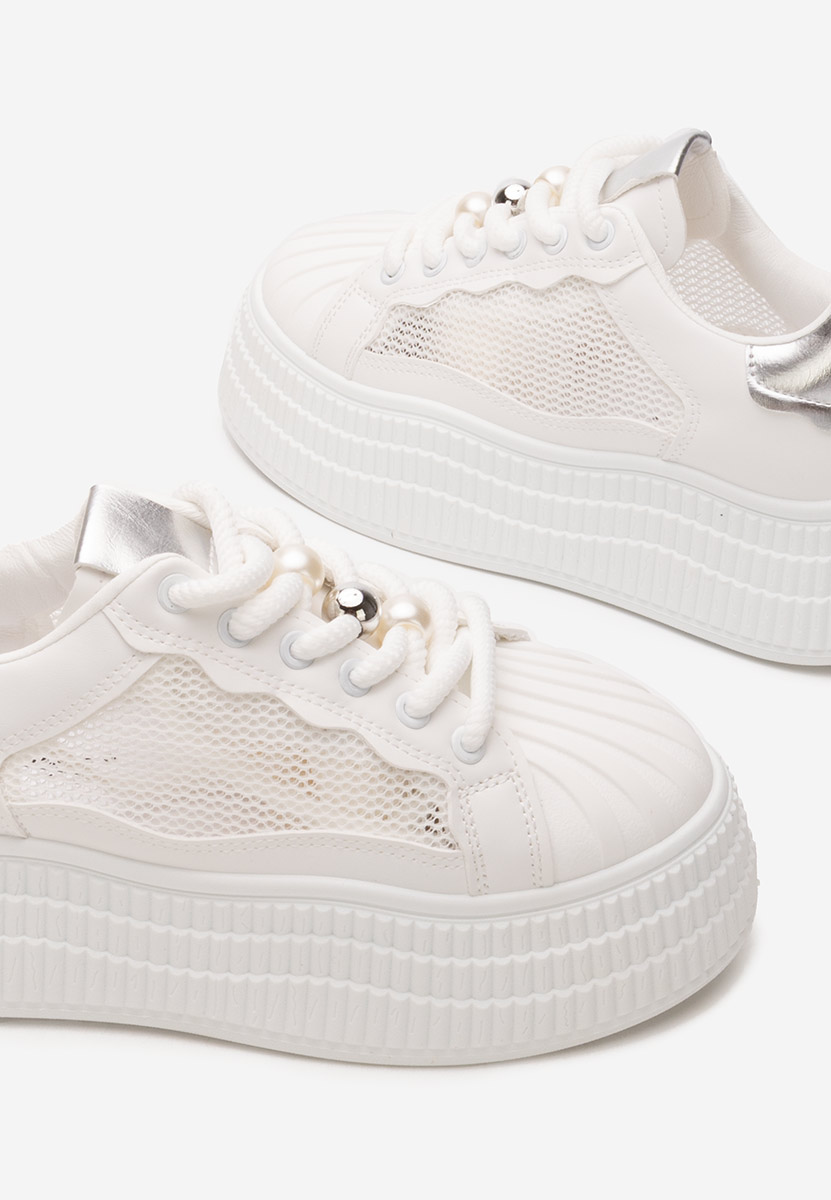 Baskets à plateforme blancs Particia V2