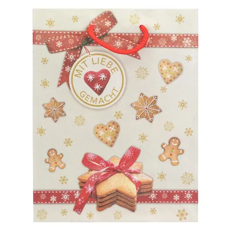 Idena Geschenktasche WH Plätzchen 18x23cm FSC-Mix