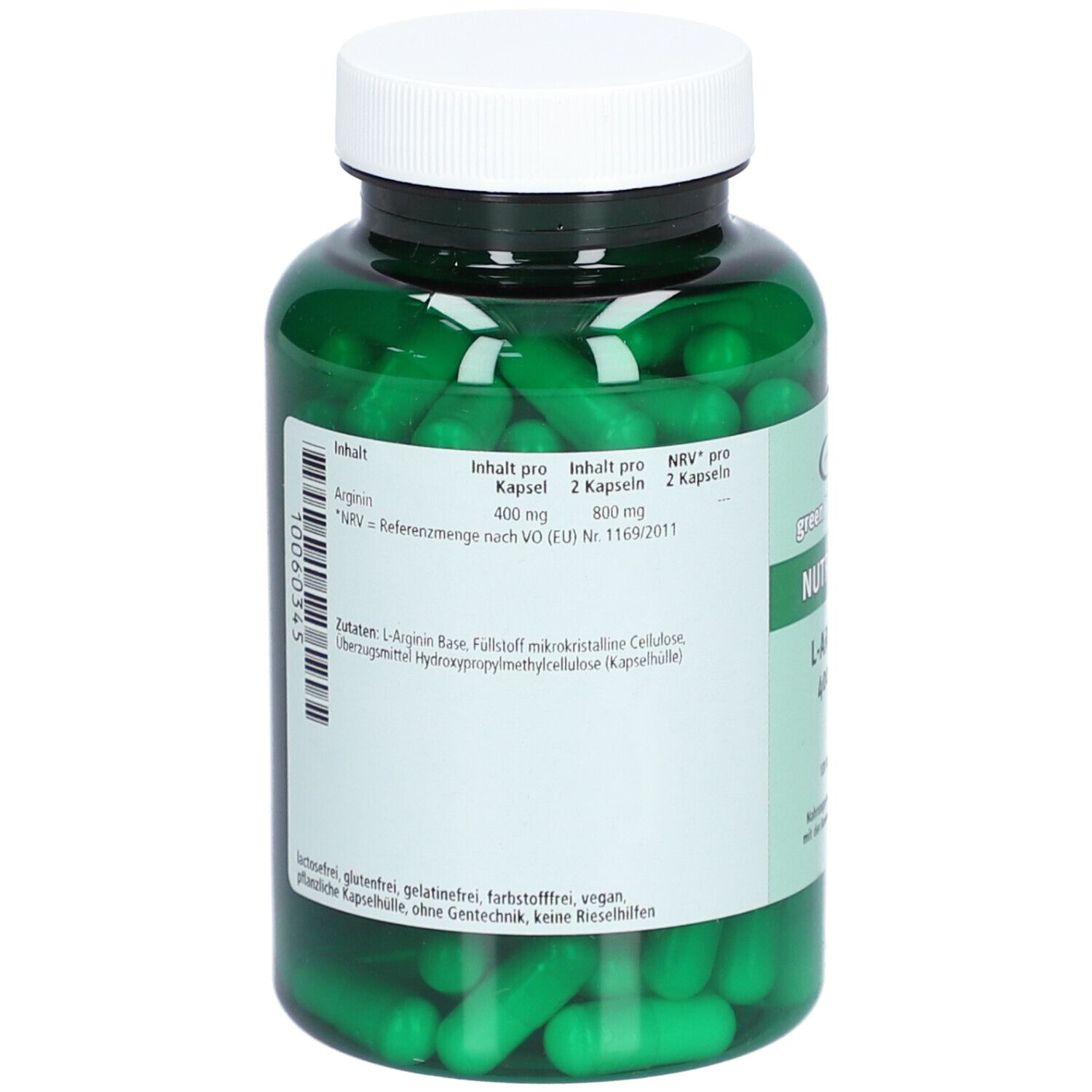 green line NUTRITHEKE ARGININ 400 mg