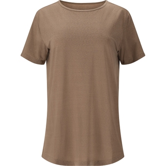 Athlecia Lizzy Slub Tee T-Shirt Walnut Damen