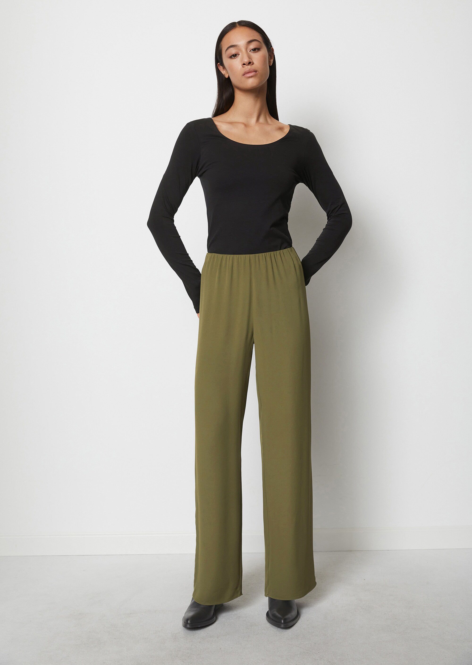Longsleeve regularaus Stretch-Jersey