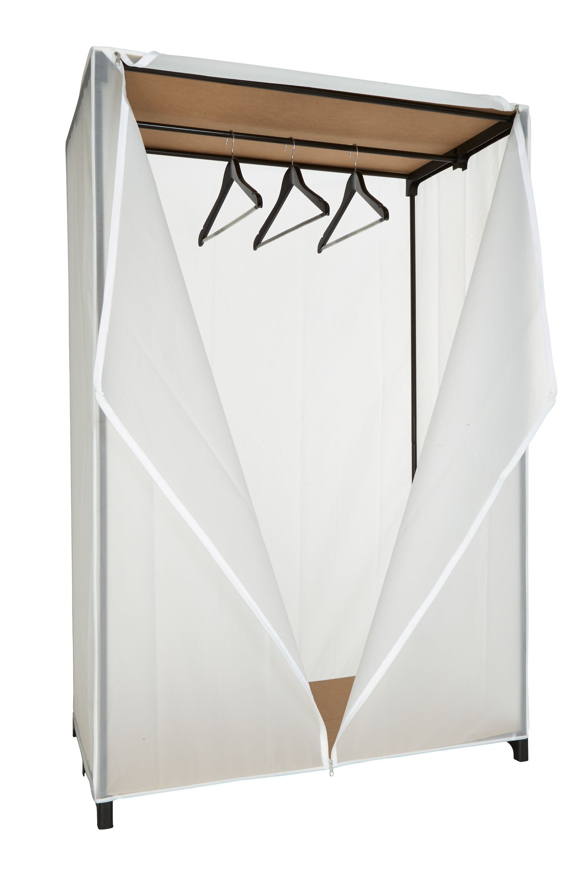 SOL Mottenschrank weiss 50x100x147 cm - Weiss / B: 100.0 cm x T: 50.0 cm x H: 153.0 cm