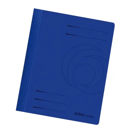 Herlitz Manila Karton Schnellhefter DIN A4, dunkelblau, 10 Stück