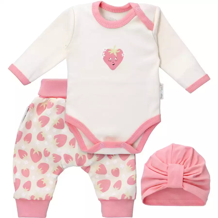 Baby Sweets 3tlg Set Body + Hose + Mütze Lieblingsstücke creme