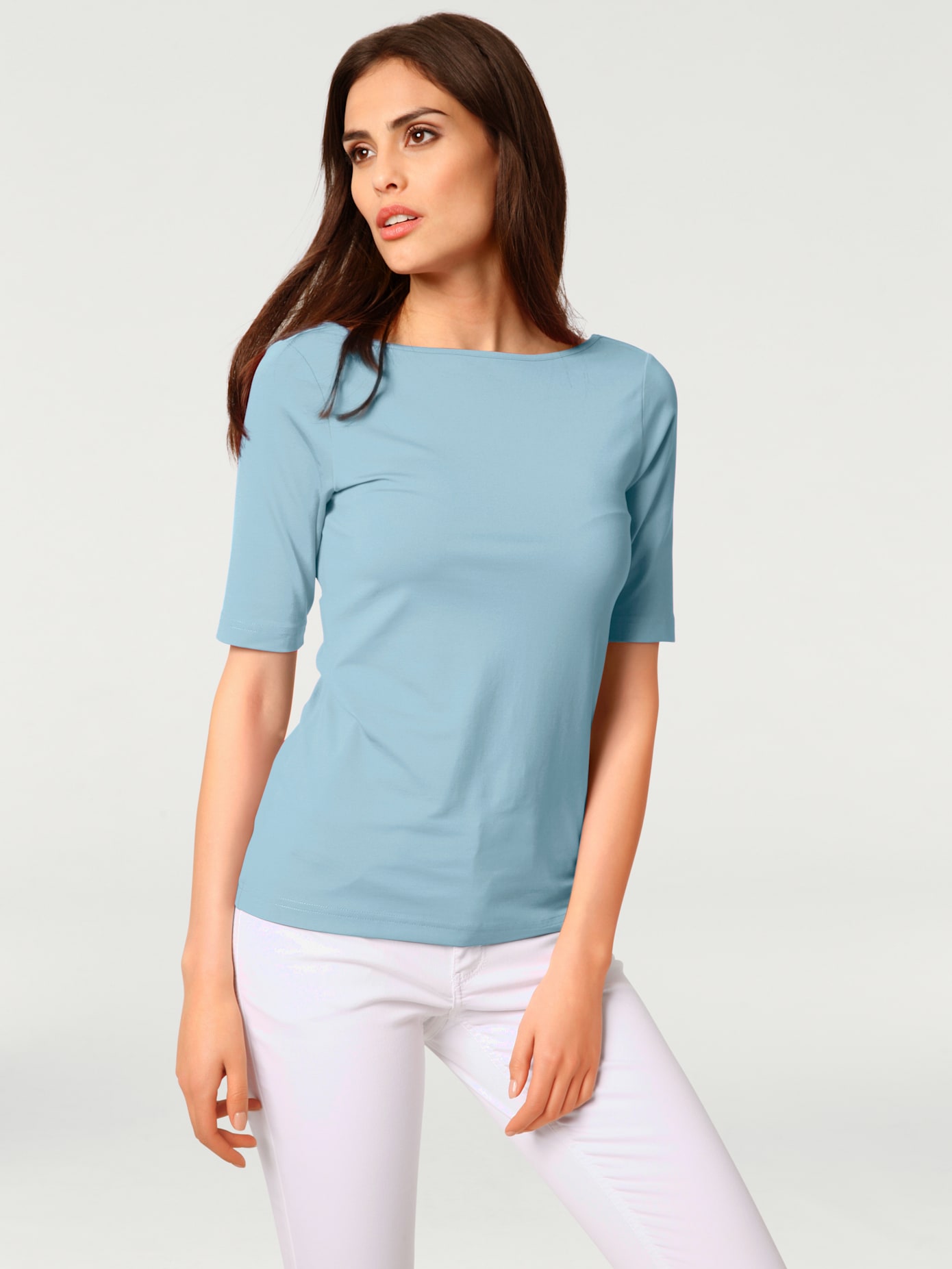 T-shirt encolure en u superbe, à porter seul ou associé