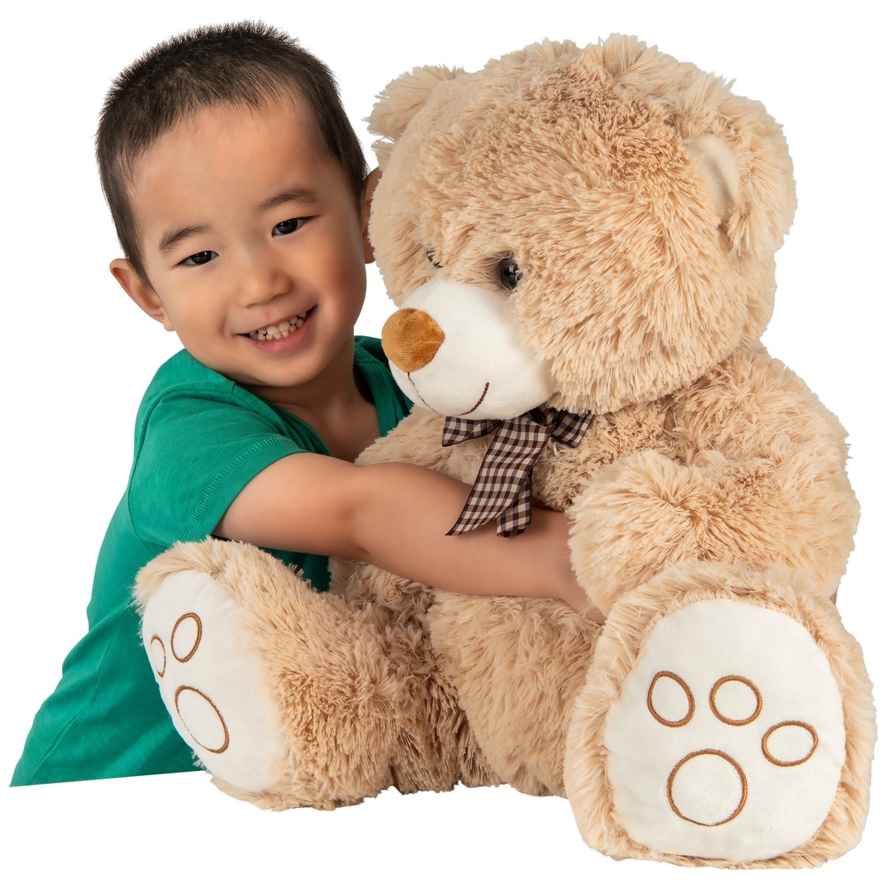43 cm großer sitzender Teddybär – Braun