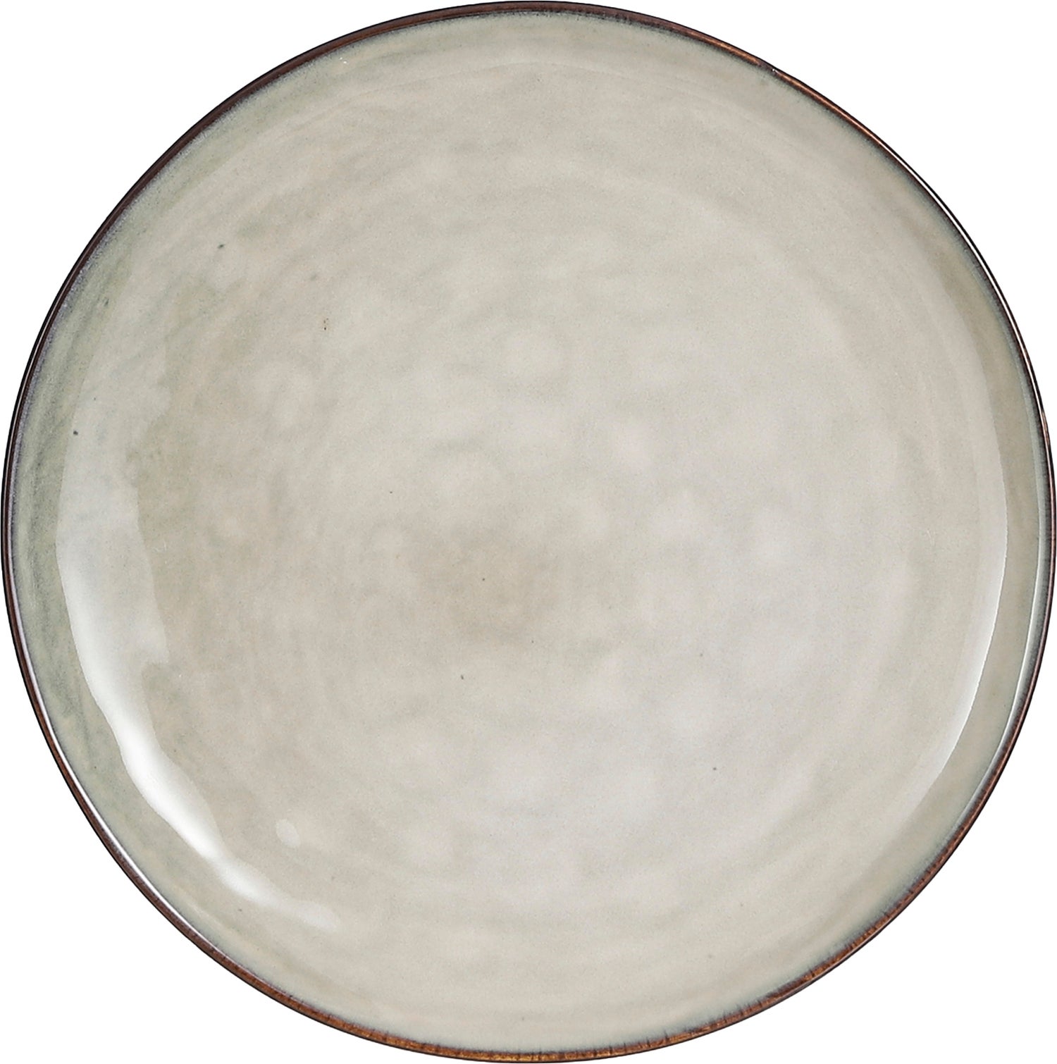 Mica Decorations gebaksbord Tabo grijs D 18 H 2 cm