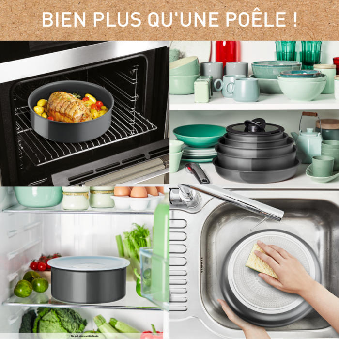 Ingenio Renew On, Batterie de cuisine 5pcs, Céramique antiadhésif, Induction