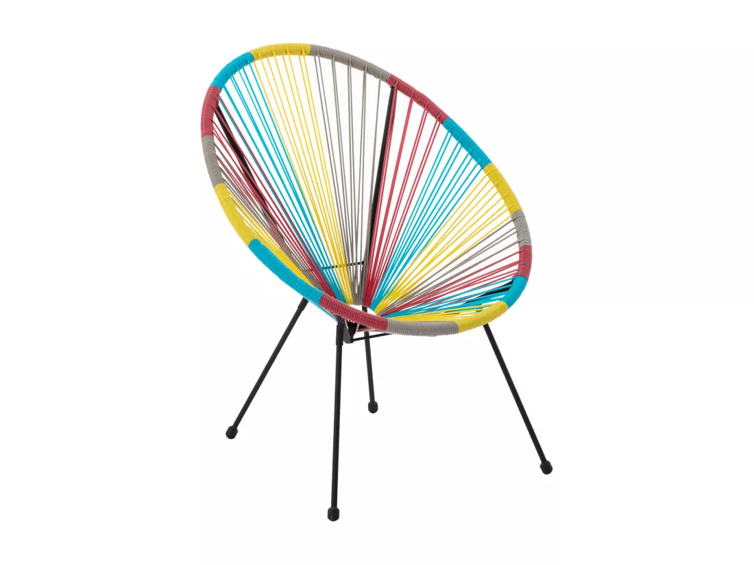 Lot de 2 fauteuils de jardin en fils de résine tressés - Multicolore - ALIOS III de MYLIA