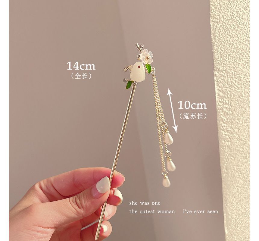 Rodiv - Bloemen acryl legering haarspeld (verschillende designs)