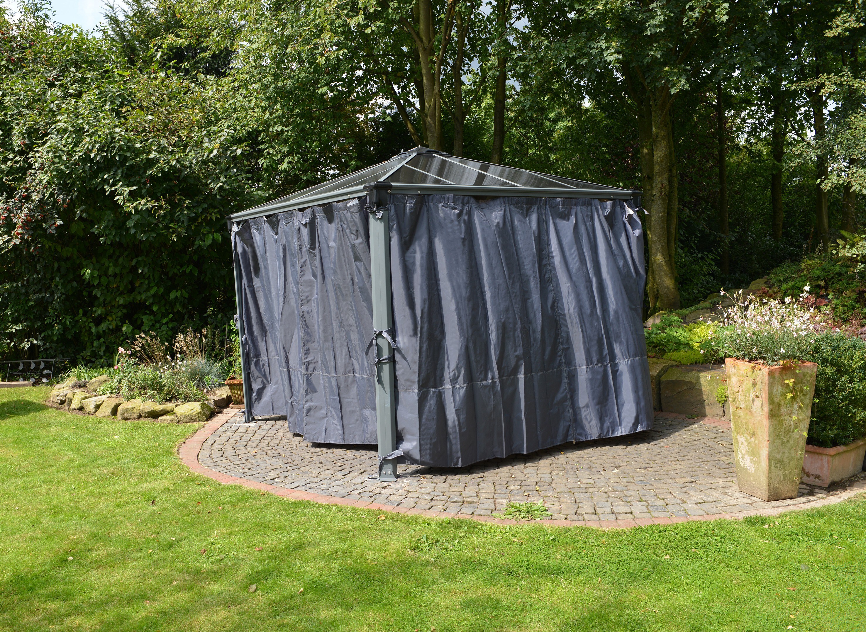 Palram - Canopia | Vorhangset für 3 - 4m Pavillons, anthrazit