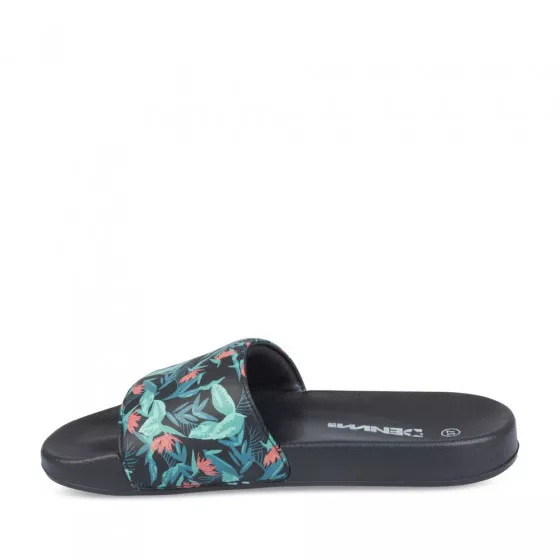 Claquettes NOIR DENIM SIDE
