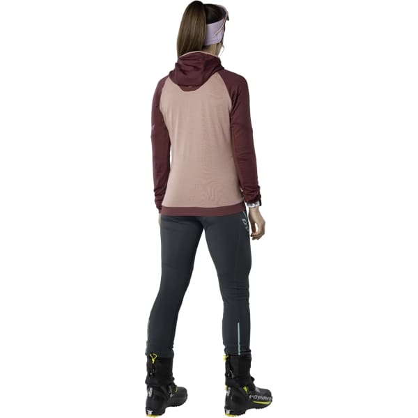 Veste polaire ski rando DYNAFIT SPEED POLARTEC HOODED JKT W BURGUNDY