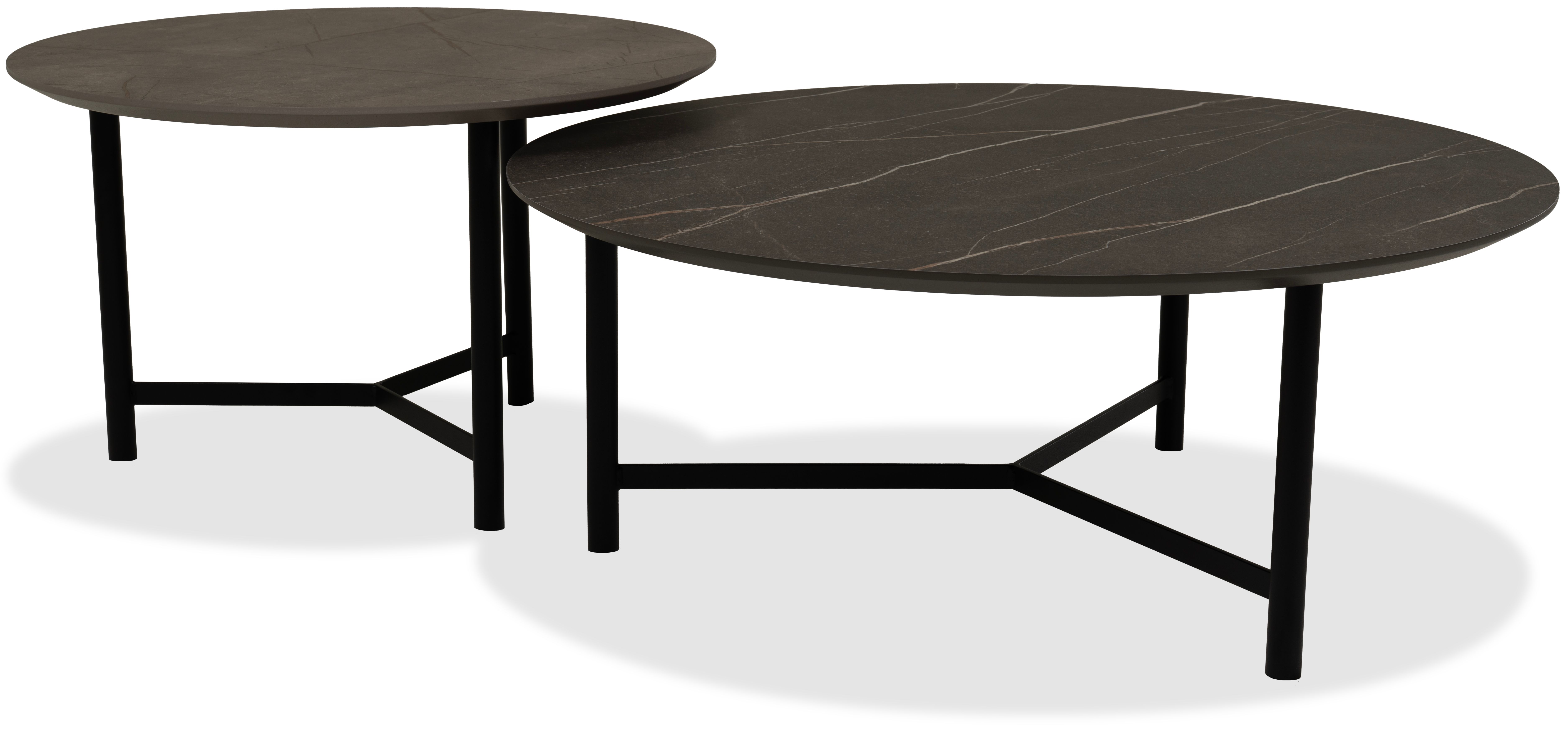 Salontafelset Cirello ⌀80  x H32 cm