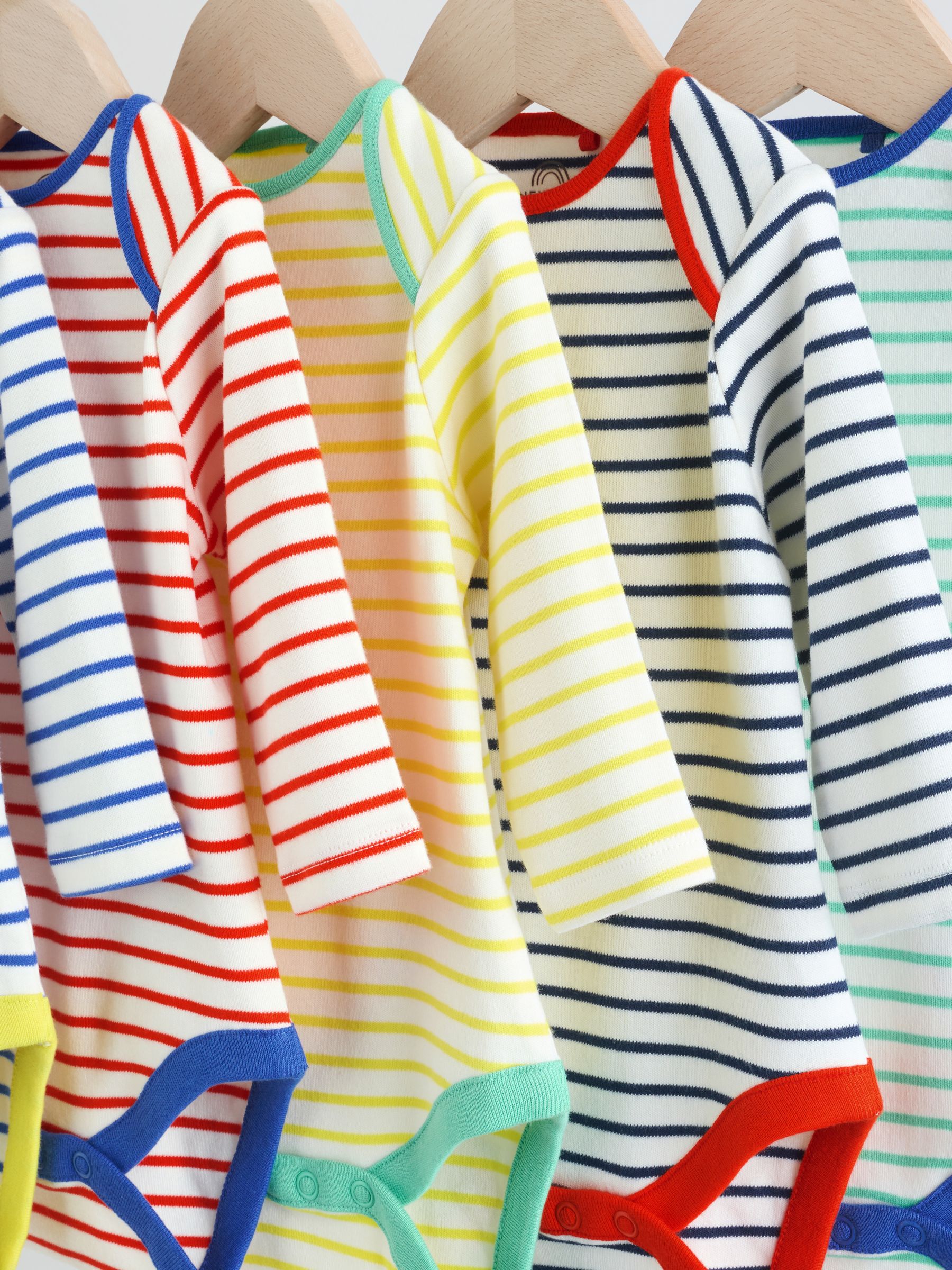 Licht - Set van 5 rompers met lange mouwen