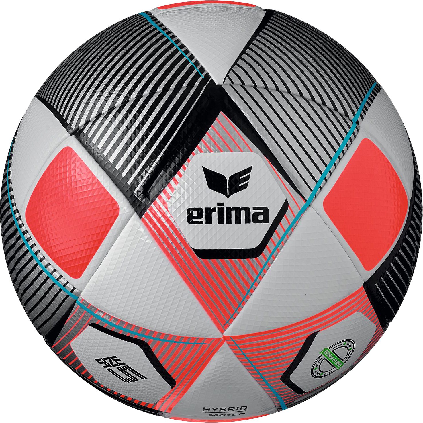 Erima Hybrid Match Fußball silber