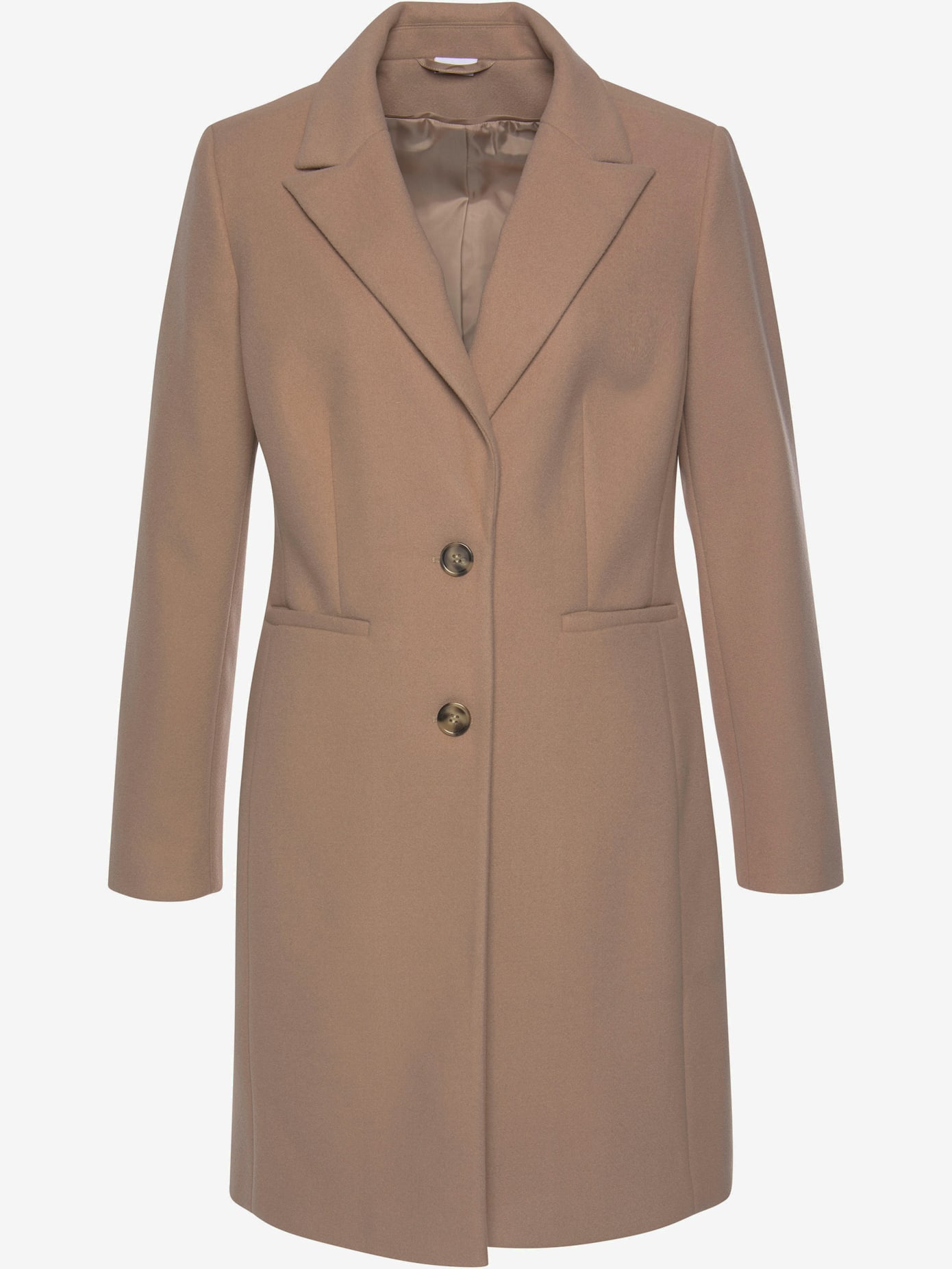 Manteau long, grand col à revers