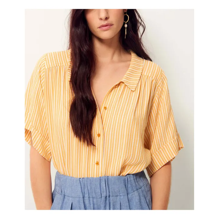 Sessùn Chemise Ambroggio Rayures | Jaune