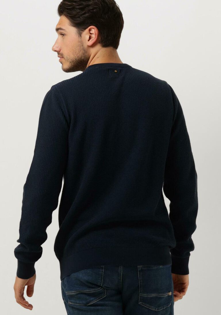 PME LEGEND donkerblauwe pme legend trui crewneck cotton plated
