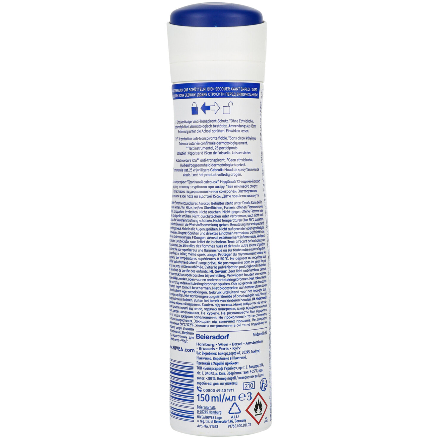 Nivea Deo Tropical Sunrise Spray Female