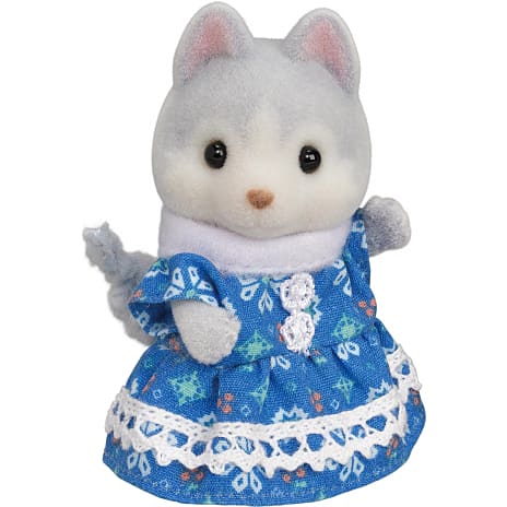 Sylvanian Families husky søskende tandemcykel legesæt