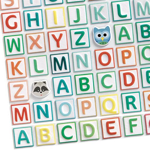 Djeco dikke stickers alfabet - 300st