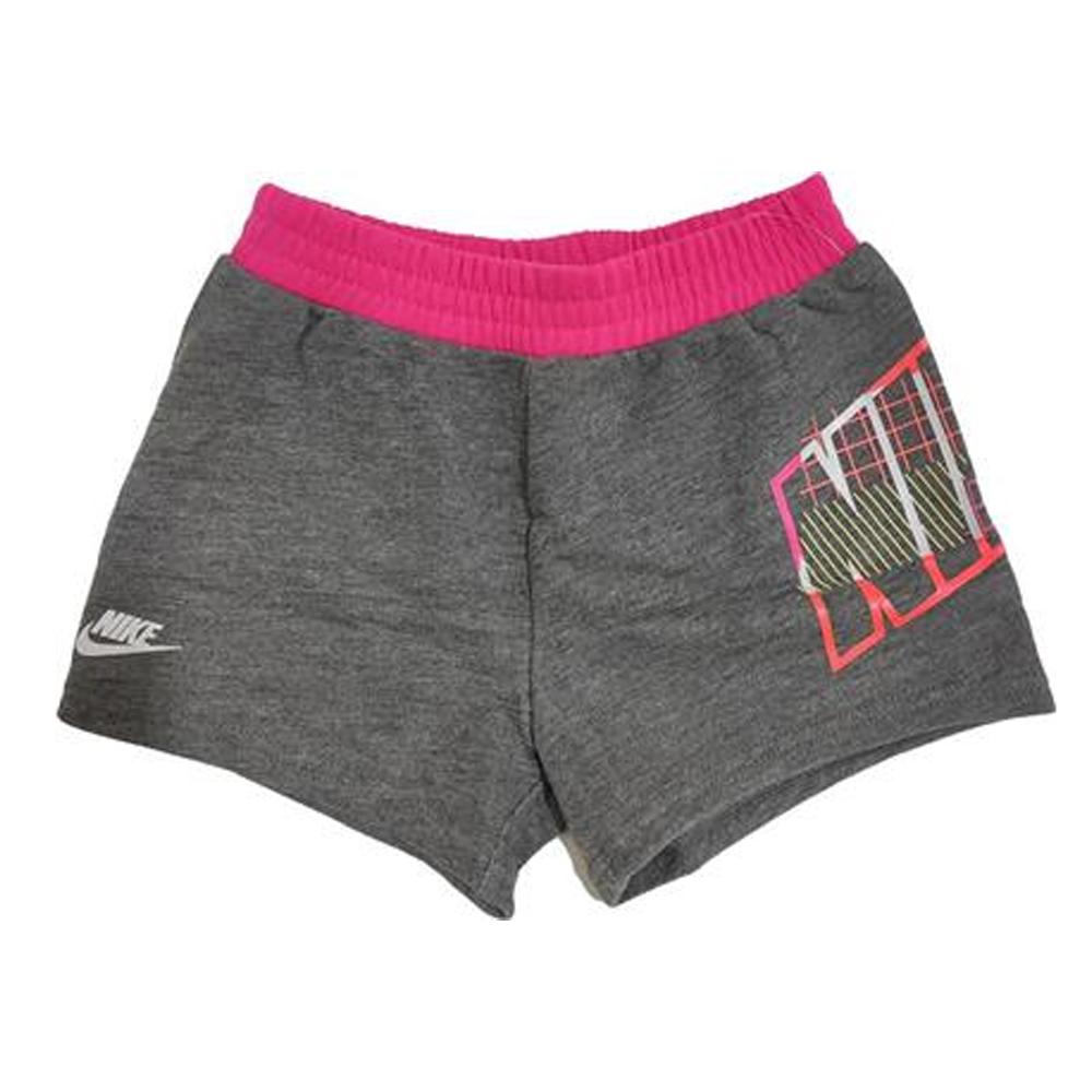 Nike Short Gris/Rose Fille Nike Printed
