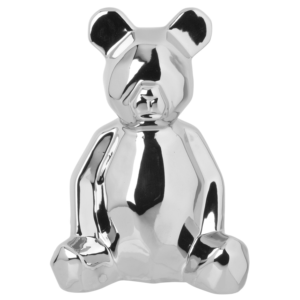 Deko-Figur Bär silber