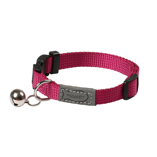 Collier basic line fushia pour chat