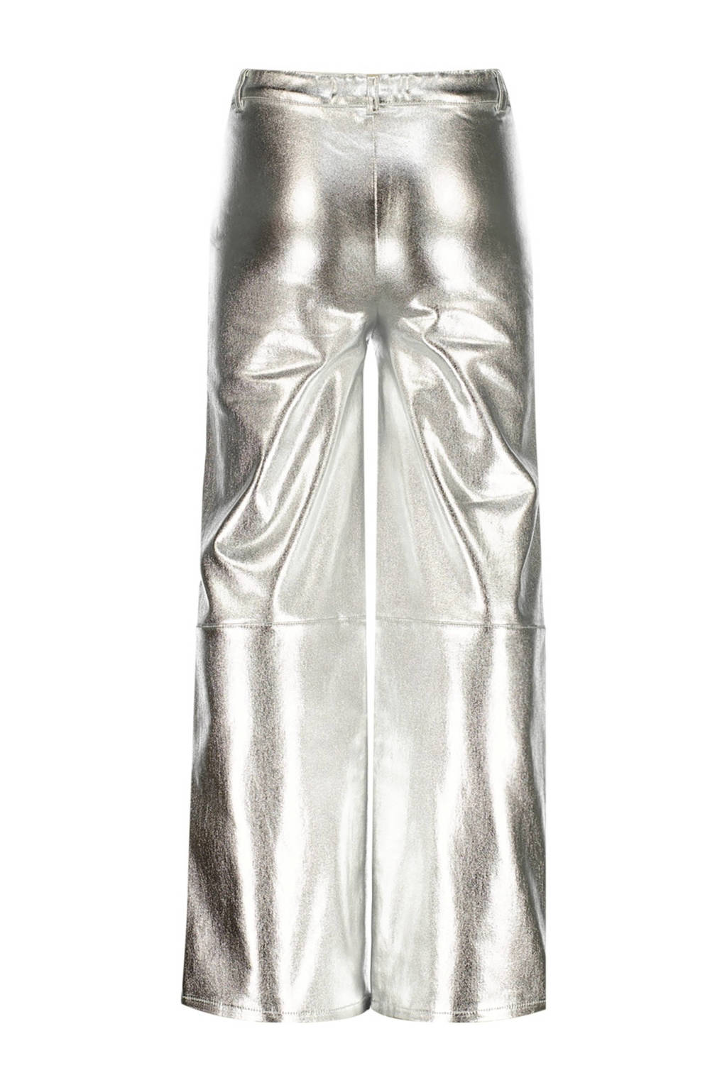 Vingino metallic wide leg broek Sarley zilver