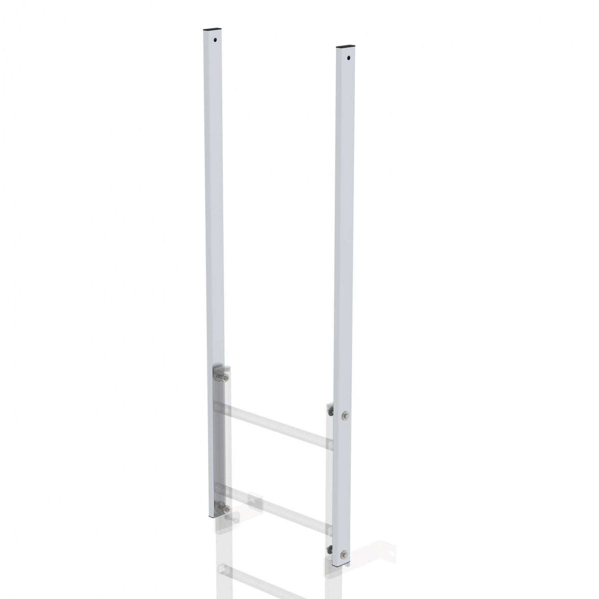 MUNK rechte aluminium uitgangsrail, 1 stuk