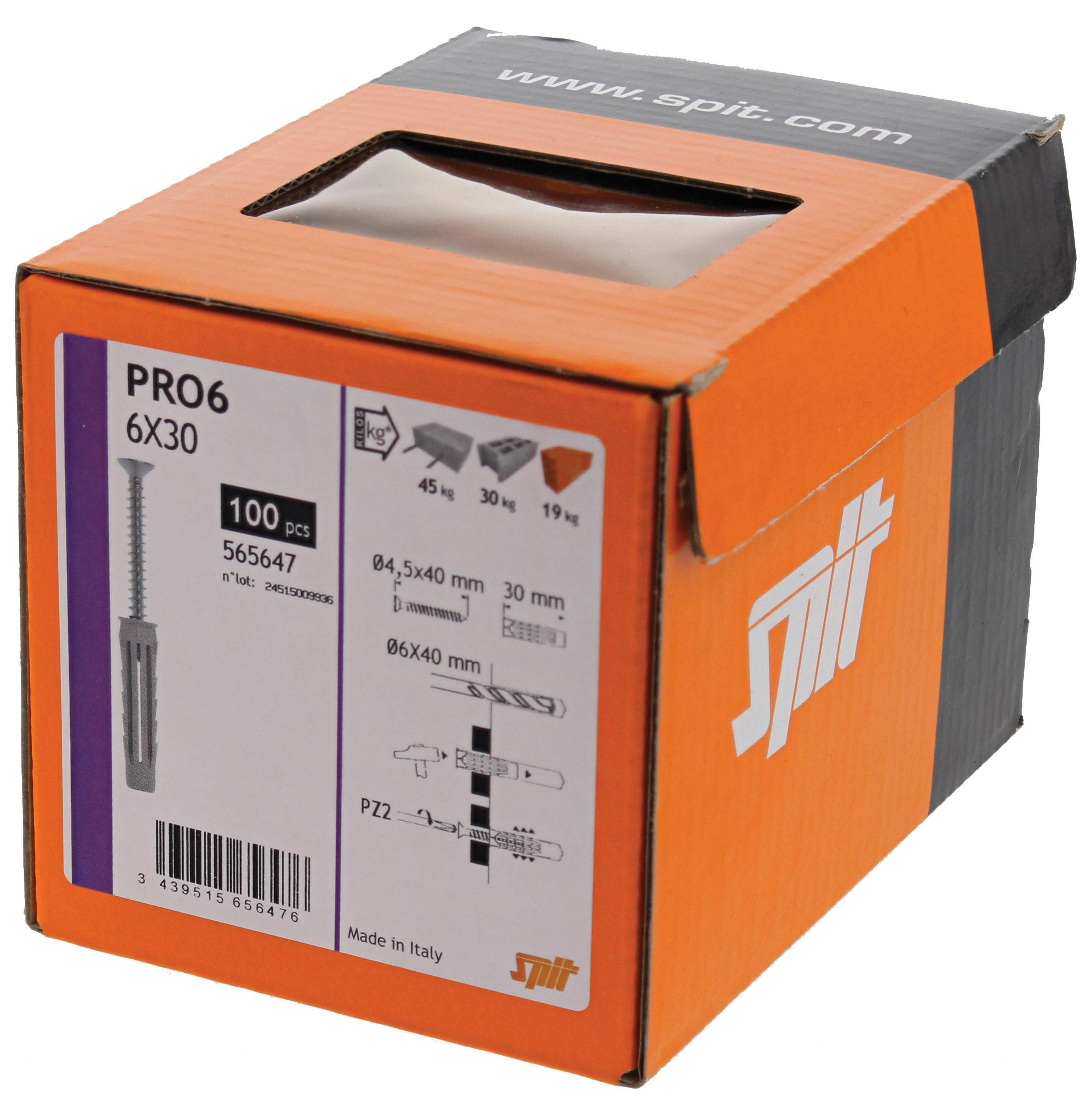 Spit Pro6 universele Plug 8x40   schroef - 565648