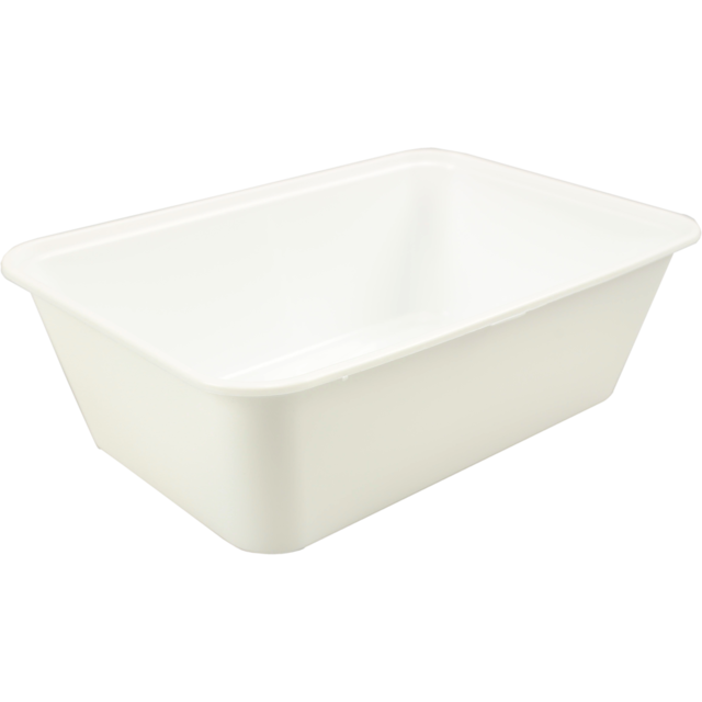 Bak, PP, 750ml, spuitgiet, 172x120x55mm, wit