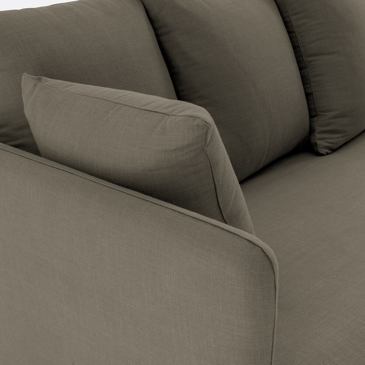 LA REDOUTE INTERIEURS<br>Sofá de canto, linho/viscose, Ivete