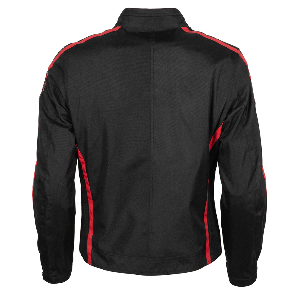 Helstons - Blouson femme Queen Tissu Technique Noir / Blanc / Rouge
