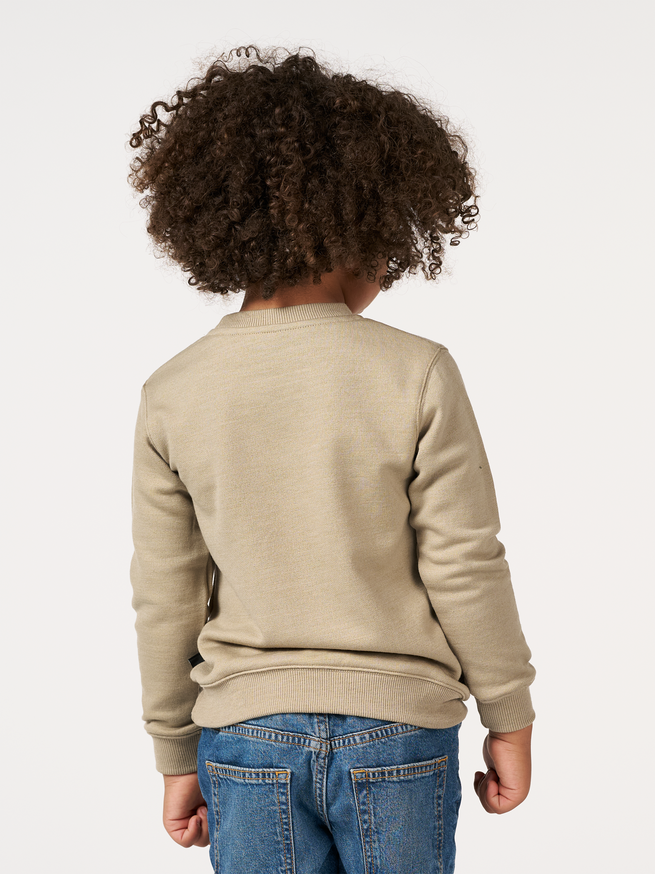 Sweater van merinowol voor kinderen in Beige