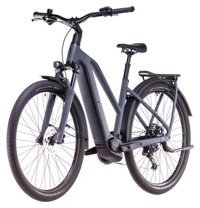 VTC Électrique Cube Kathmandu Hybrid One 600 Trapeze Shimano Cues 10V 600 Wh 700 mm Gris Shadow 2025