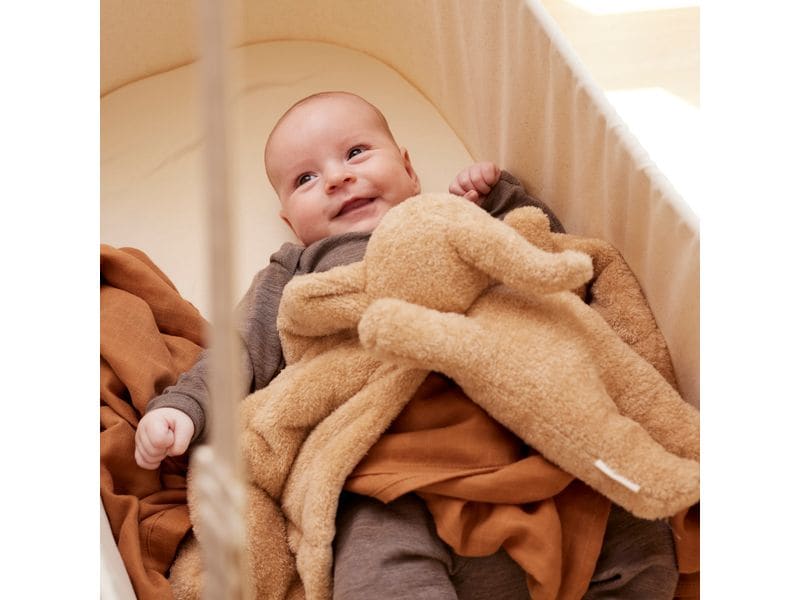 Membantu Warm & Weight Plush Brown Plüschtier aus Bio-Baumwolle mit therapeutischer Wirkung