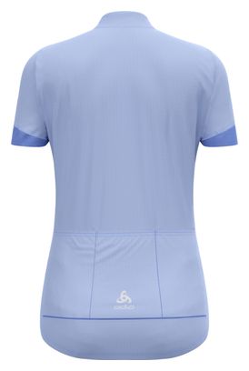 Maillot Manches Courtes Femme Odlo Essentials 1/2 Zip Bleu
